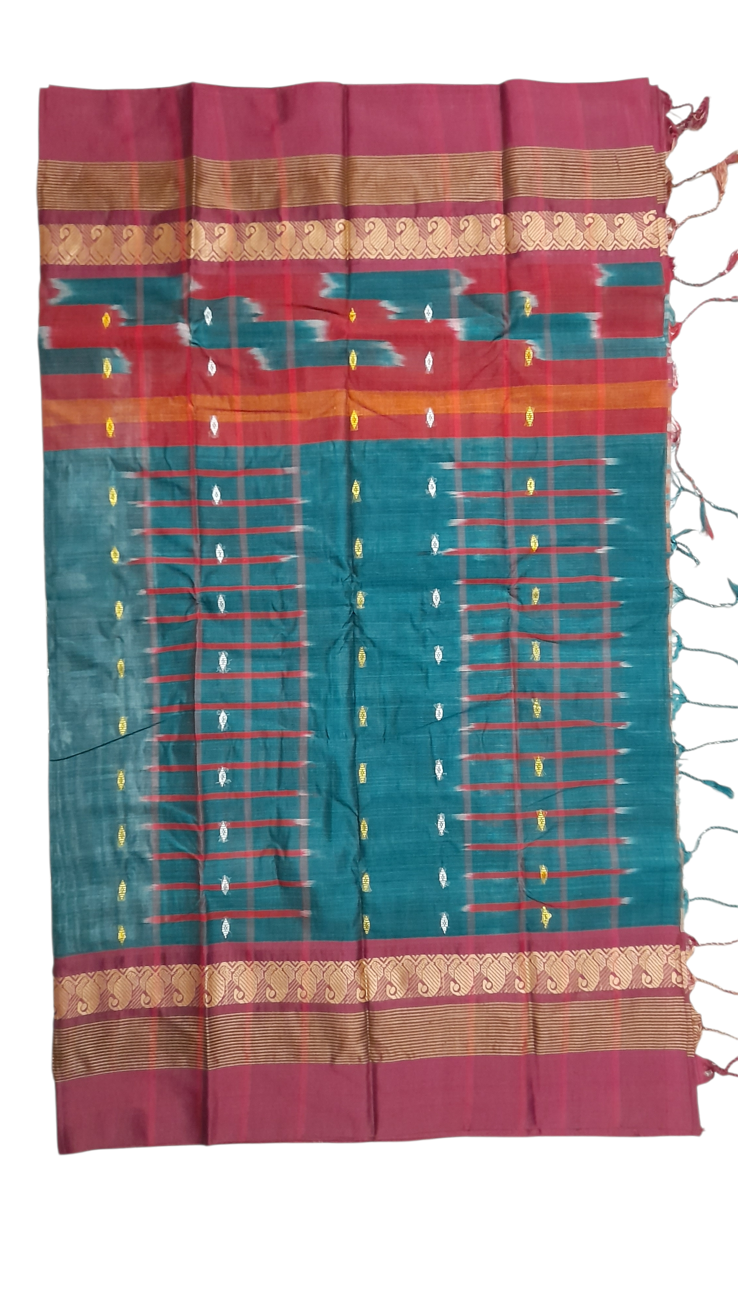 রঙিন প্যাটার্ন শাড়ি - ট্রেন্ডি ডিজাইন (সুতি শাড়ি) j56