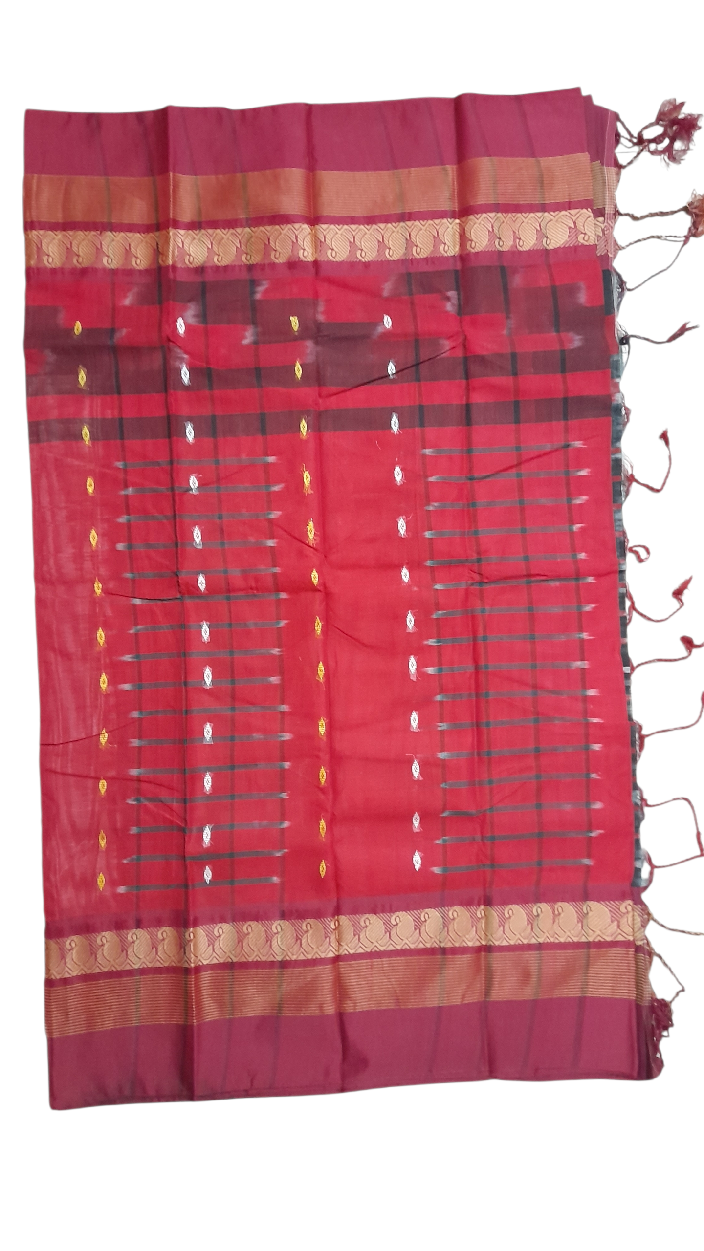 রঙিন প্যাটার্ন শাড়ি - ট্রেন্ডি ডিজাইন (সুতি শাড়ি) j57